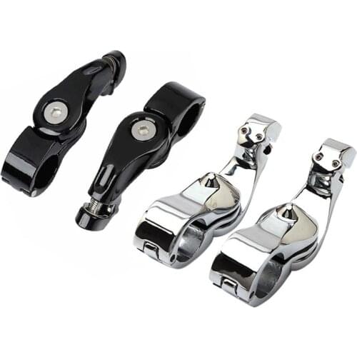 1-1/4Inch Short Angle Highway Pegs Mount Kit for Touring Electra Road Glide Engine Guard Foot Pegs Mount