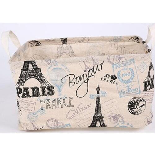 New large Waterproof Desk Storage Box Foldable Clothes Storage Basket Cosmetic Case Organiser Kids Toys Storage Bucket AU1074