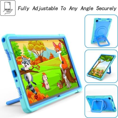 Latest Child Tablet Case For Samsung Galaxy Tab A10.1" SM-T510 SM-T515 2019 Cover Shockproof Protective Rugged Duty Tablet Cover