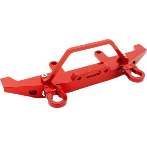 RC Front Bumper Metal Bumper for WPL C14 C24 1/16 RC Car Truck Crawler Upgrade Parts Red