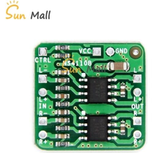 Differential Amplifier Board 2x18W Digital Class D/Class AB Audio Power Amplifier NS4110B Voltage 6-14V
