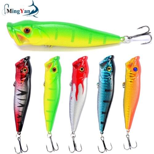 1Pcs Popper Fishing Lures 9.5cm/12g Top Water High Quality Wobblers Hard Fake Baits Crankbaits Isca Artificial Fishing Tackle