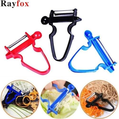 Rayfox 3pcs/set Slicer Shredder Peeler Julienne Cutter Multi Peel Stainless Steel Blade Zesters Kitchen Tools Accessories Gadget