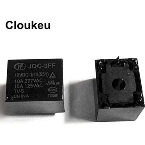 JQC-3FF-12VDC-1HS 10A Relay DIP4 HF3FF-012-1HS