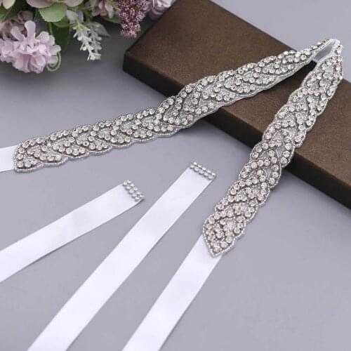 Wedding Sash Fast Shipping Wedding Dress Belt Bridals Belt Rhinestone Belt Wedding Bridal Sash Belt Silver Diamond Belt