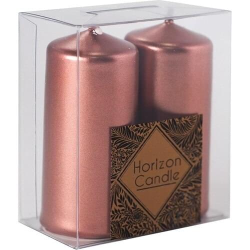Veramaya Bar Candle Bright Copper 2 Set 3,5x8 Cm
