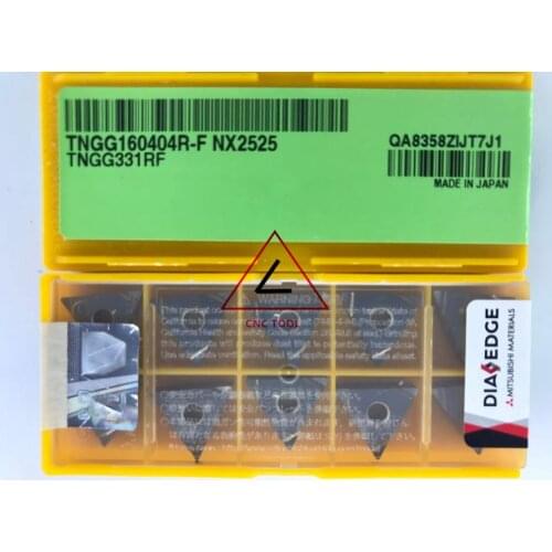 TNGG160404R-F NX2525 10pcs original Mitsubishi turning insert DIAEDGE
