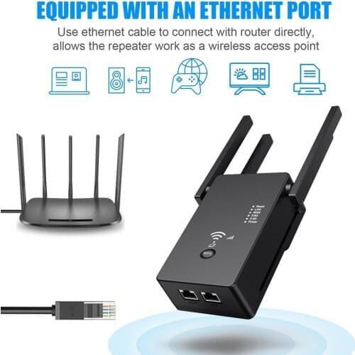 5 Ghz WiFi Repeater Wireless Wifi Extender 1200Mbps Wi-Fi Amplifier 802.11N Long Range Wi Fi Signal Booster 2.4G Wifi Repiter