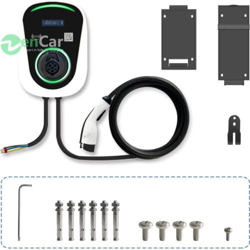 WIFI TUV CE 32A 7.2KW Electric Car Charging Stations with Type 1 J1772 Cable