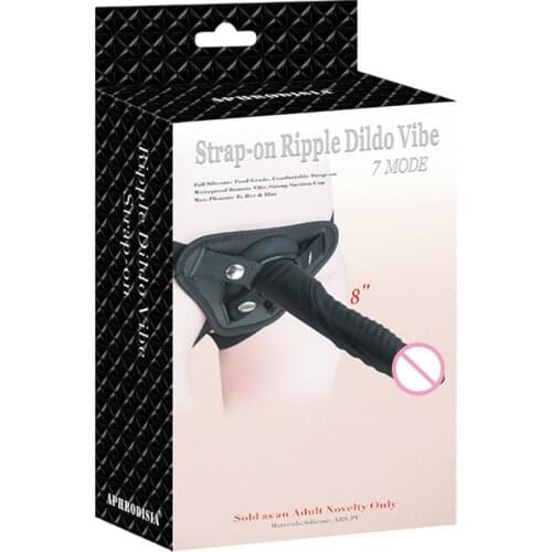 APHRODISIA Strapon Dildo Vibrator For Women 7 Speed Remote Control Strap On Anal Butt Plug Sex Toys For Unisex Couples Harness