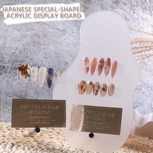 1PCS/Lot TSZS Japanese Special-Shaped Acrylic Photo Props Nail Art Polish Display Palette Nail Art Display Board