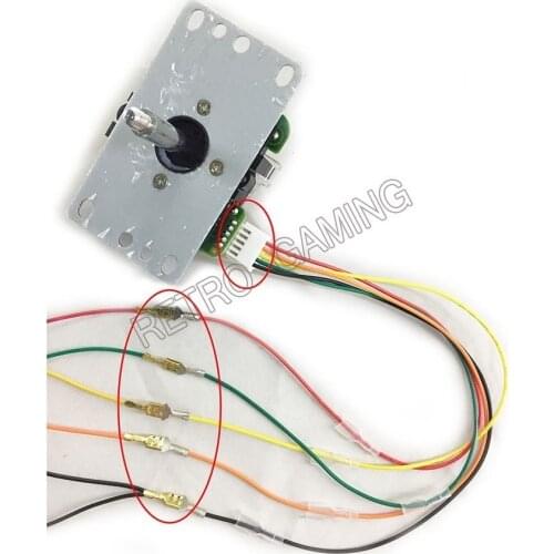 2 pcs/lot 30CM 5pin cable conversion 4.8mm terminal to 5pin for Sanwa joystick arcade game Jamma wiring harness