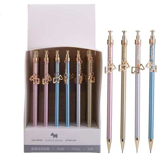 4PCS Mechanical Pencil 0.7mm Pencils Pen For Writing Kids Girls School Office Supplies School Exam Stationery Pencils Pen