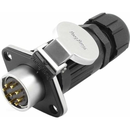 AC 250V 5A 9 Pin Male Metal Aviation Connector Coupler Adapter