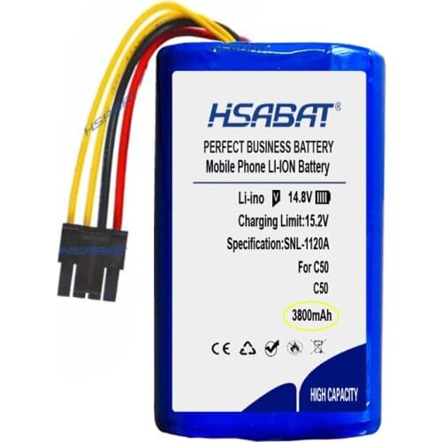 HSABAT C50 3800mAh Battery for 360 C50 Robot Vacuum Cleaner Batteries