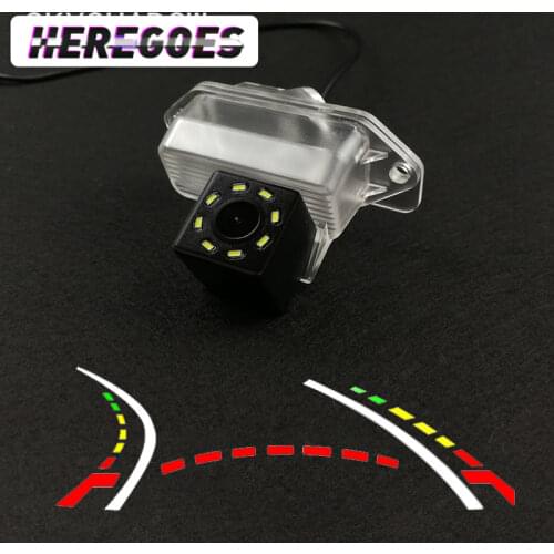 Wireless Car CCD Rear Camera Fisheye 12 led dynamic Night Vision frame For Mitsubishi Lancer EX 2008 2010 2015 Pajero io