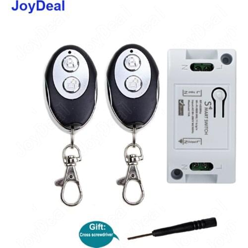 Wireless Wifi Light Switch Universal 433 Mhz 1 CH RF Smart Home Wifi Remote Control Switch Relay Module Work Via iOS Android App