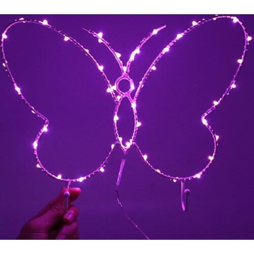 Buttterfly LED Light Decorative Metal Frame Hanger Night Lights for Living Room Wall Decor Birthday Party Festival Gift