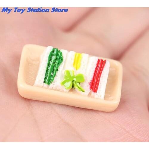 1pc Artificial Bakery Cake Bread Food Fruit Banana DollHouse Kitchen Toy Craft DIY Embellishment Accessories Fake Miniature