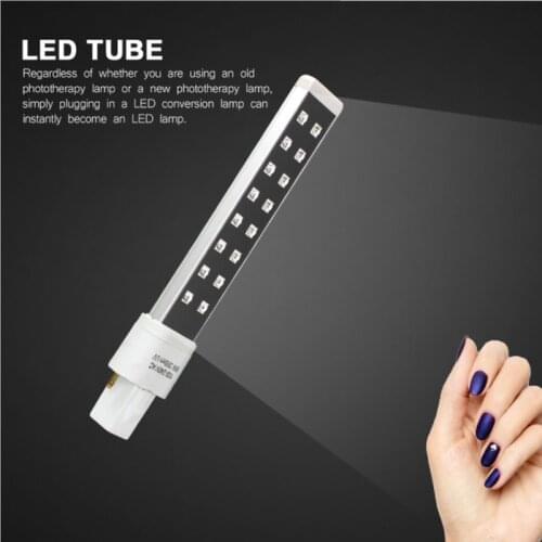 Lamp For Nails UV LED Dual Light Source 16 LEDS 9W Nail Lamp Bulbs For Replaced Curing Nail Art Dryer Bulbs Replacement Tube