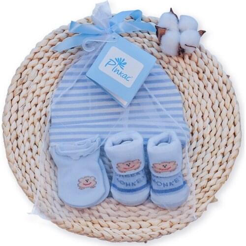 Redkite Baby Hat Mittens Socks Set New Design Gift Set Cotton Newborn Infant