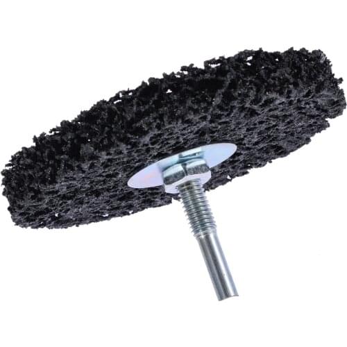 1pc 100mm/4 inch Poly Strip Wheel Paint Rust Remover 6mm Shank Clean Angle Grinder Discs