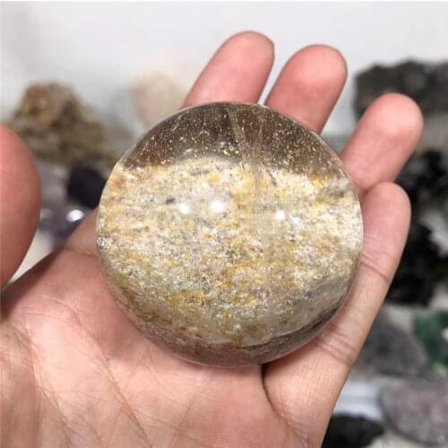 Polished Natural Phathom Ghost Crystal Spheres Healing Crystal Balls