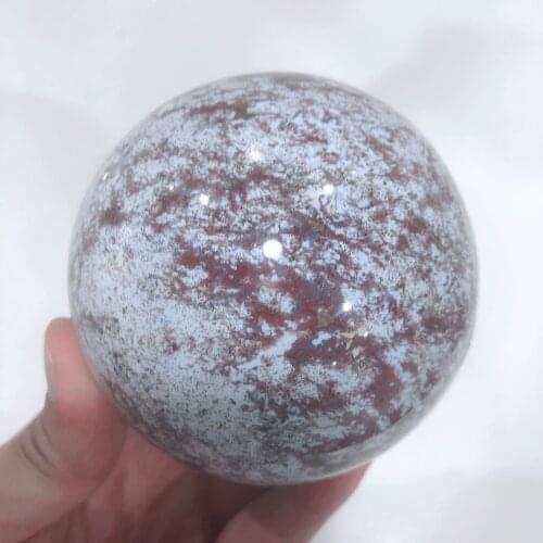 Natural Crystals Quartz Ocean Jasper Sphere Energy Ball Reiki Stones Room Home Office Aquarium Decoration Accessories Gemstone