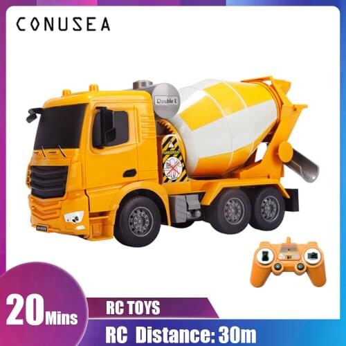 RC Truck Engineering Vehicle Model Controlled Electric car Controlled Remote Control Mixer Truck children toy boy 8 years Gift