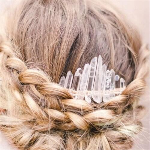 Luxury Crystal Hairpin For Women Hair Combs Headdress Prom Bridal Wedding Crown Elegant Hair Accessories Multicolor Headwear 1PC