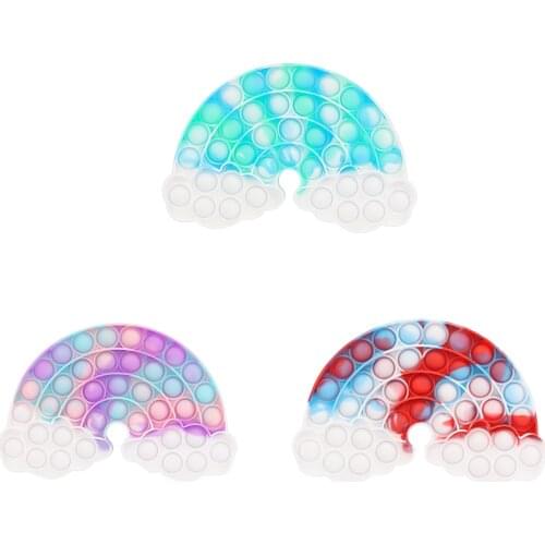 Cloud Sensory Anti Anxiety Autism Toys Push Bubble Silicone Squeeze Toys Special Needs Stress Helps Relieve Stress