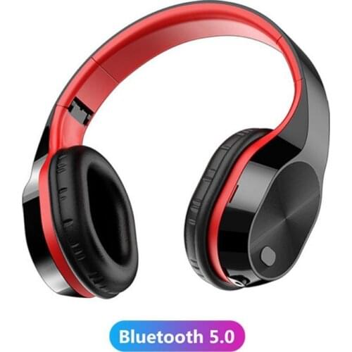 T5 Folding Wireless TF Card Bluetooth 5.0 Stereo Music Headphone Sports Headset with microphone for phones & music