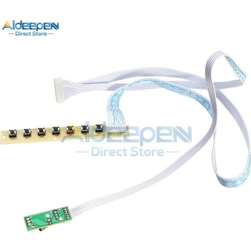 Universal 7 keys keyboard plate LCD TV accordance keypad with IR FOR v59 v29 v56 3463A 3663 SKR.03 8503.03 QT526C Environmental