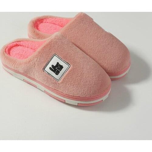 Women Cartoon Lovely Slipper Home Cotton Shoes Winter Antiskid Warm Thickened Slipper Indoor Plush Slippers Women House Shoes