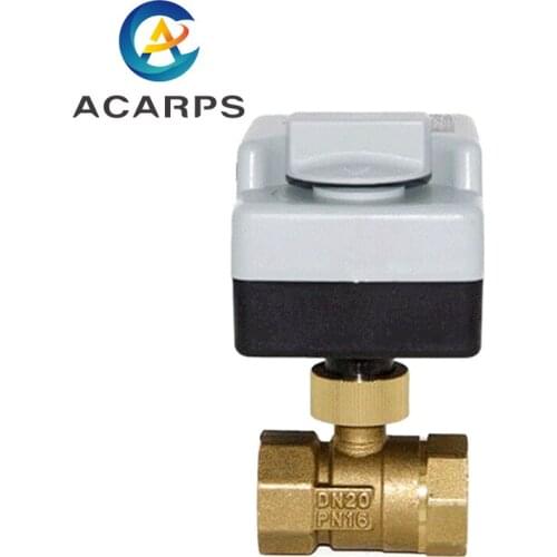 3/4" Manual-Automatic Integrated Electric Ball Valve Two-Way Three-Wire Two-Control 220VAC