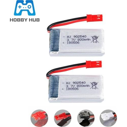 3.7V 800mAh 25c lipo Battery For X400/X500/X300C/X800/1315/HJ818/HJ819 RC Quadcopter Drone Spare Part 902540 3.7 v battery