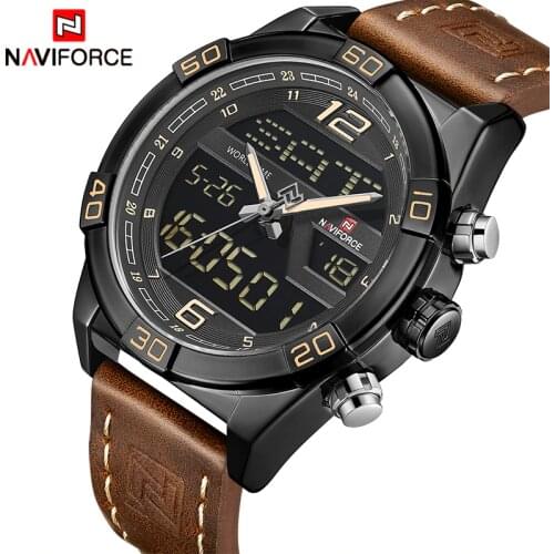 NAVIFORCE Top Luxury Brand Sport Watches Men Fashion Casual Digital Quartz Wristwatches Male Military Clock Relogio Masculino