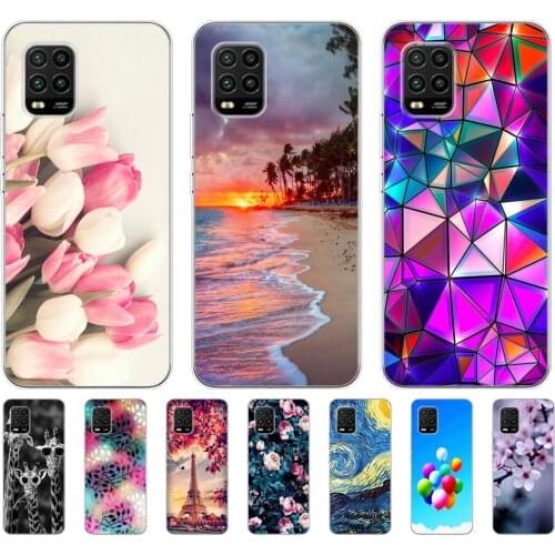 For Xiaomi Mi 10 Lite Case 6.57" Soft Silicon Tpu Cover For Xiaomi Mi 10Lite 5G Mi10Lite Phone Back Shell Bumper Funda