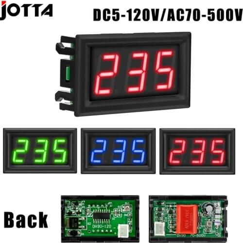 0.56" Two-Wires Voltmeter DC5V-120V AC Digital Display Meter Voltmeter meter AC70-500V