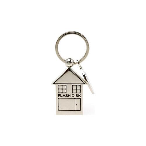 Hot 2.0 USB Flash Drive Metal House 8GB 16GB 32GB 64GB 128GB USB Stick Keychain Creative Couple Pendrive 1TB 2TB Pen Drive Gift
