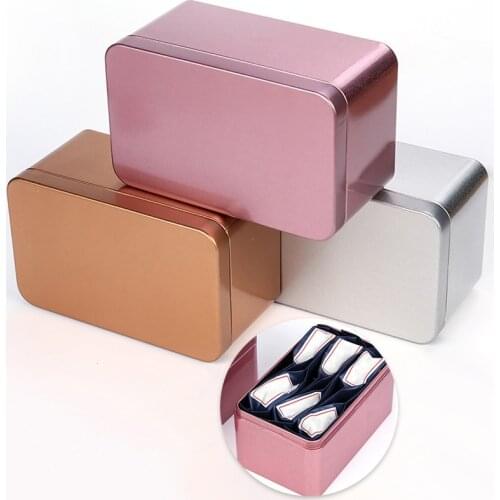 Metal Box Candy Storage Container Tea Can Chocolate Tin Box Biscuit Box Gift Packaging Organizer Storage Box