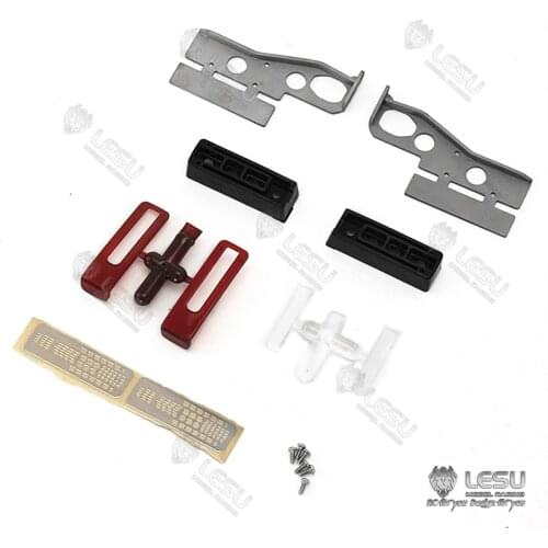 LESU Model Metal Taillight Base Lampshade for 1/14 TAMIYA RC VOLVO Tractor Truck Trailer Model Car