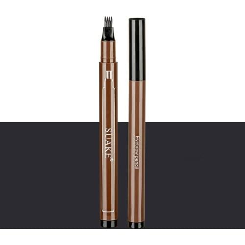 Micro blading Eyebrow Pen Waterproof Fork Tip Make Up Tattoo Pencil Professional Fine Sketch Liquid Eye Brow Tool
