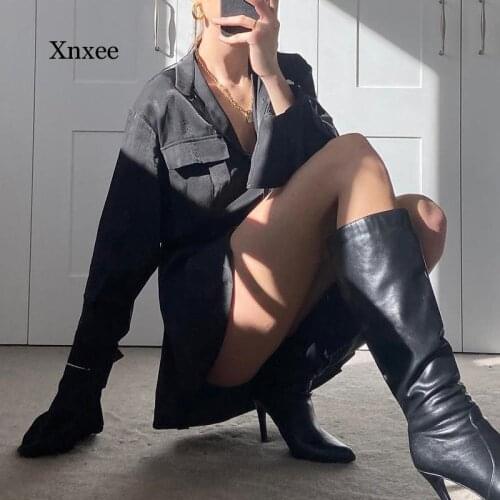 New Tide Lapel Flare Sleeve High Waist Shirt Mini Dress Black Tunic Shirt Dress for Women Minimalist Female Summer Short Dresses