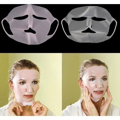 1PC Reusable Silicone Face Skin Care Mask Cover for Mask Prevent Evaporation Steam Beauty Tool To Lock Water Ramdon Color
