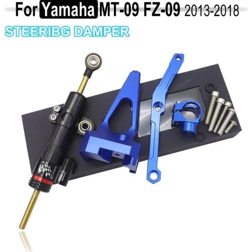MT 09 CNC Motorcycle Steering Stabilize Damper Bracket Mount FOR YAMAHA MT-09 MT09 2015 2016 2017 2018