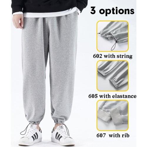 2021 New Men 's Casual Sweatpants Solid High Street Trousers Men Pants 's Joggers Korean Style Brand High Quality Men Decoration