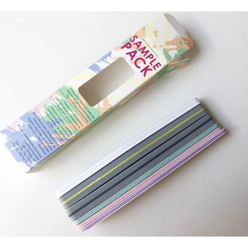 10 sets mix grit nail file set nail polishing file professional emery board diamond shape nail buffer file manicure tool