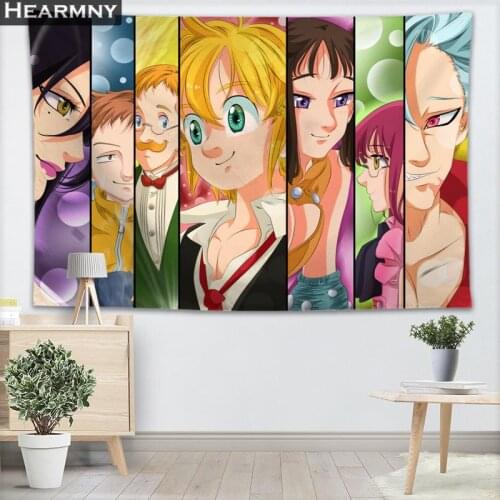 The Seven Deadly Sins Wall Hanging Tapestry Sheets Home Decorative Tapestries Beach Towel Blanket Table Cloth Wall Tapestry