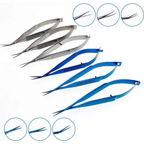 Ophthalmic microsurgery Capsule membrane scissors Micro scissors Titanium/Stainless Steel